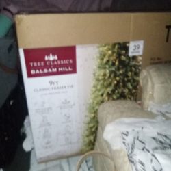 9 Foot Fake Tree Basalm Hill Fir Tree 