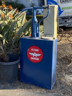 Vintage Flying A Gasoline Motor Oil Pump Lubester