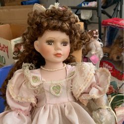 Vintage Porcelain Doll