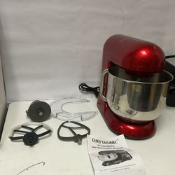 KITCHEN MOVE Multifunction Pastry Mixer 1500W Bowl 5.5 L DALLAS, Steel Red