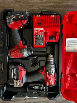 M18 FUEL 18V Lithium-Ion Brushless Cordless Hammer Drill and Impact Driver Combo Kit (2-Tool) with 2 Batteries