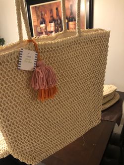 Beautiful Woven totebag / Beach bag