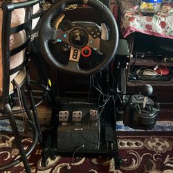 PS5/PS4 logitech steering wheel setup with shifter. OBO