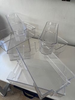 Clear Plastic Storage Bins Set