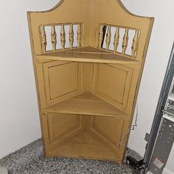 Corner Shelf, Hanging, Wood Work Refinishing