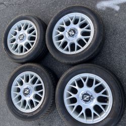4 — 195/60r14 4x100 4x3.94 Honda Civic Fit Toyota Corolla Scion Xa Xb Ia Echo Miata Accord Versa Wheels Rims Tires!!!