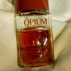 Yves Saint Laurent Opium Perfume. 3/4 Full. 