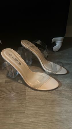 BOOHOO CLEAR HEELS