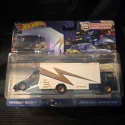 Hot Wheels Team Transport Nissa Silvia S13  Sakura Sprinter