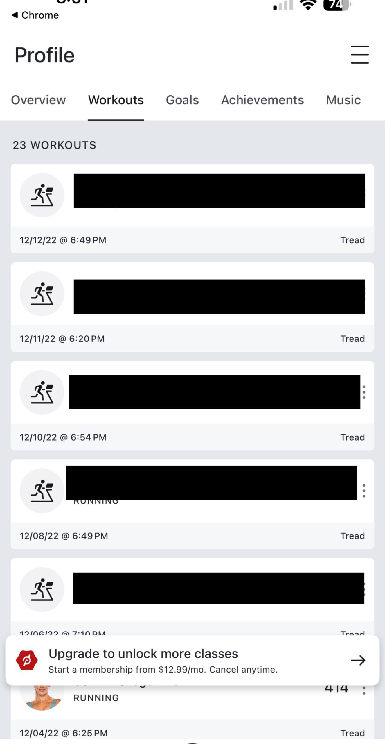 Like-New 2022 Peloton Tread, ~36 Rides, Colorado Springs