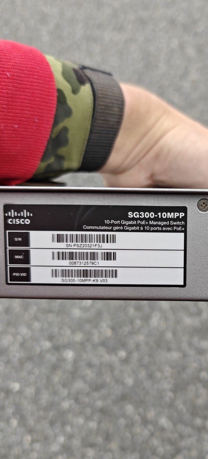 Cisco SG300-10MPP PoE Network Switch