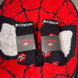 Heart Chrome Socks