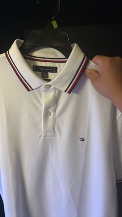 Tommy Hilfiger White Polo Shirt Large