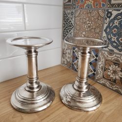 Set of 2 Restoration Hardware Candle Holders