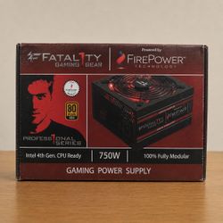 BRAND NEW SEALED, Fatality Power Supply OCZ-750 Watts, GAMING GEAR CHAMPION SERIES