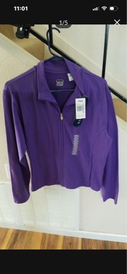 WOMENS XL FULL ZIP JACKET PURPLE NEW
