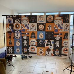 StarWars Large Backdrop + Stand 