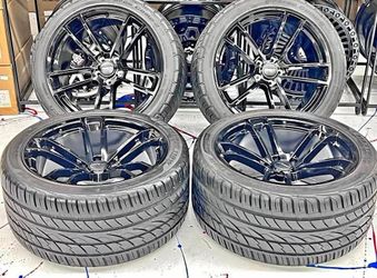 20" Staggered Hellcat Wheels & Tires Charger Challenger SRT Demon Scat Pack Jailbreak Redeye