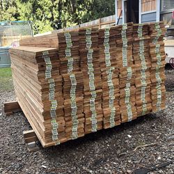 6ft  5 1/2  5/8  western cedar fence boards