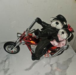 Dan Dee Light Up, Rocking Musical Animated Born To Be Wild Dogs Motorcycle.