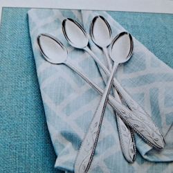 JUEGO DE 4 CUCHARAS PARA TE PRINCESS HOUSE 🌷🍒