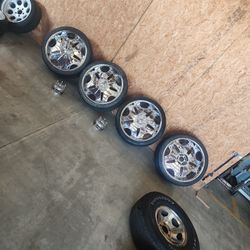 22 Inch Rims W/ Tires And Spacers