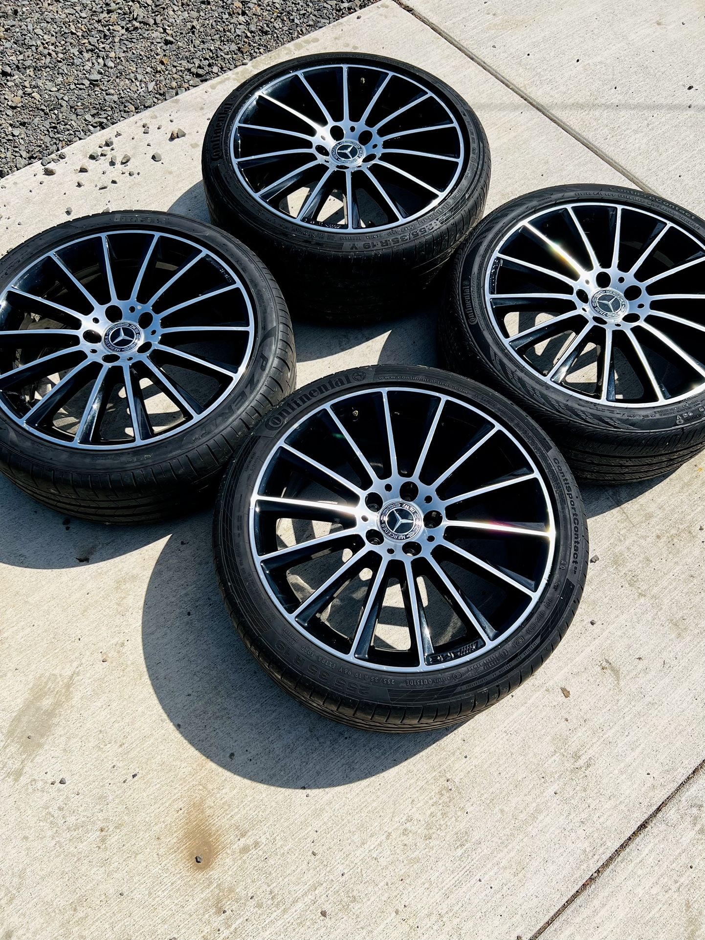 19" Mercedes Benz WHEELS RIMS TIRES FIT C300 C43 63 AMG 4 112 MM