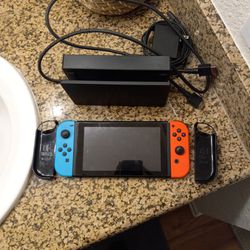 Nintendo Switch With Full Kit And Protective Kit And Games