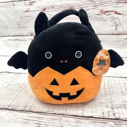 Kellytoy Squishmallows 8" Emily Bat Pumpkin Halloween Custom Bat 2020 Stuffed 