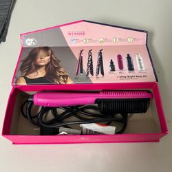 Royale Multi-Purpose Ceramic Hair Brush Straightener