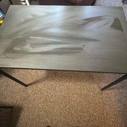 IKEA Black Dining Table W/ 2 Chairs 