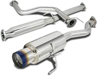 DNA MOTORING CBE-HC922-BT Cat Back Exhaust System [Compatible with 92-00 Honda Civic Coupe/Sedan