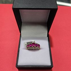 Ruby Birthstone Ring Size 7 10k 