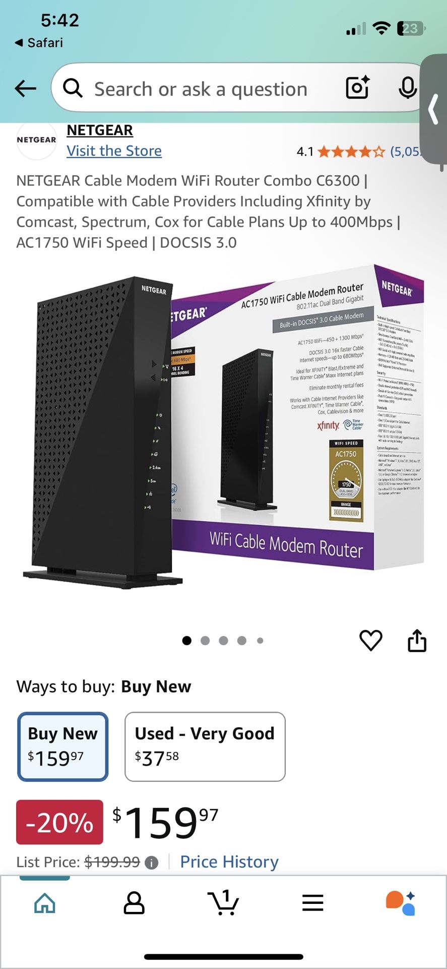 Netgear WiFi Modem