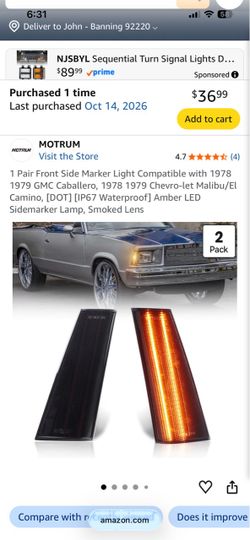 New side marker lights