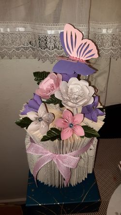 flower base book folded