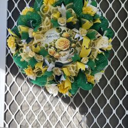 Handmade Deco Mesh Mothers Day Wreath💚