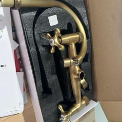 Gold Wall Mount Faucet 