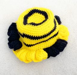 Crochet Ruffle Hat