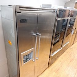 Viking Refrigerator And Freezer Side By Side Built In 48" Inch 