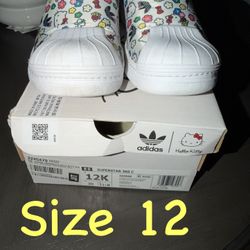 Little Girls Hello Kitty Adidas Shoes