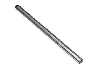 1/2"x12" glass pencil tile in Silver