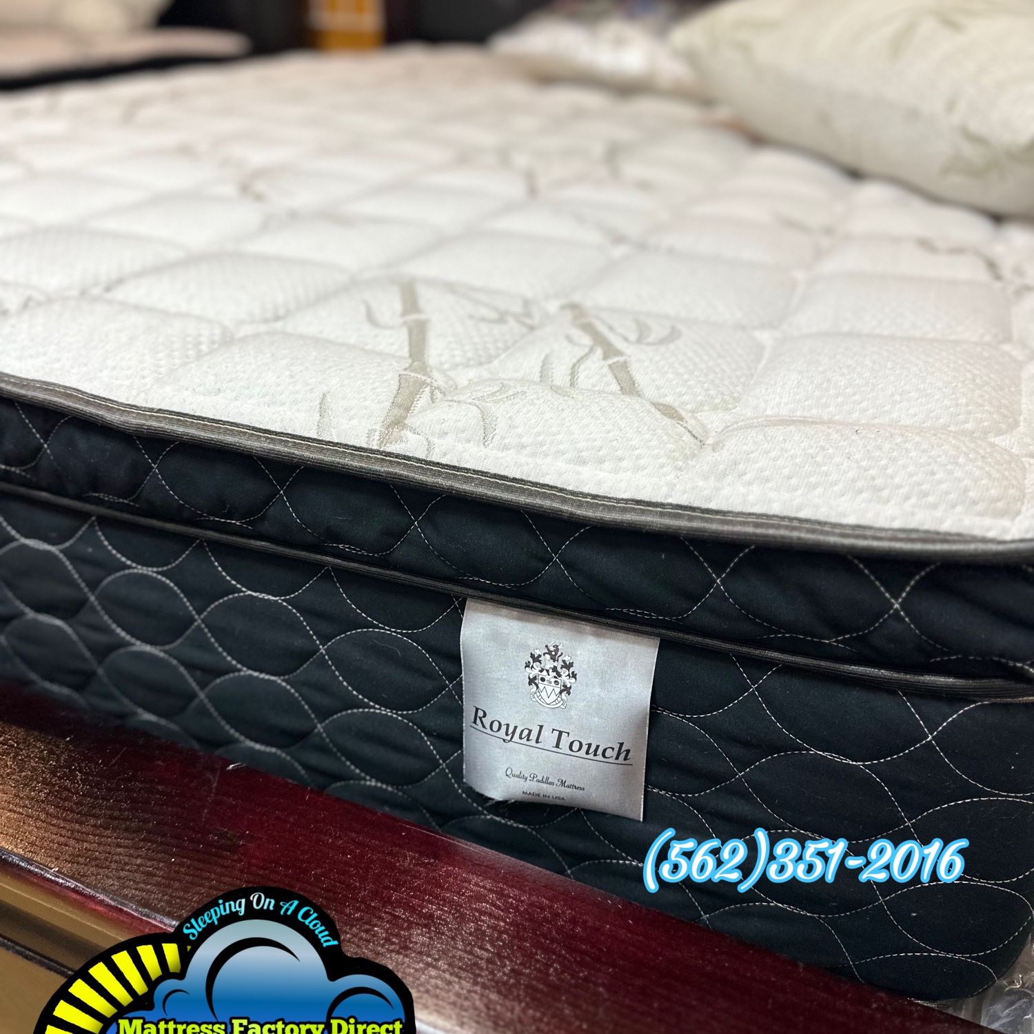 Queen Memory Foam Pillowtop Bamboo Mattress And Boxspring Set 