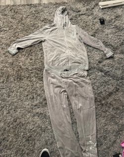 Velour Tracksuit Set Hoodie and Pants