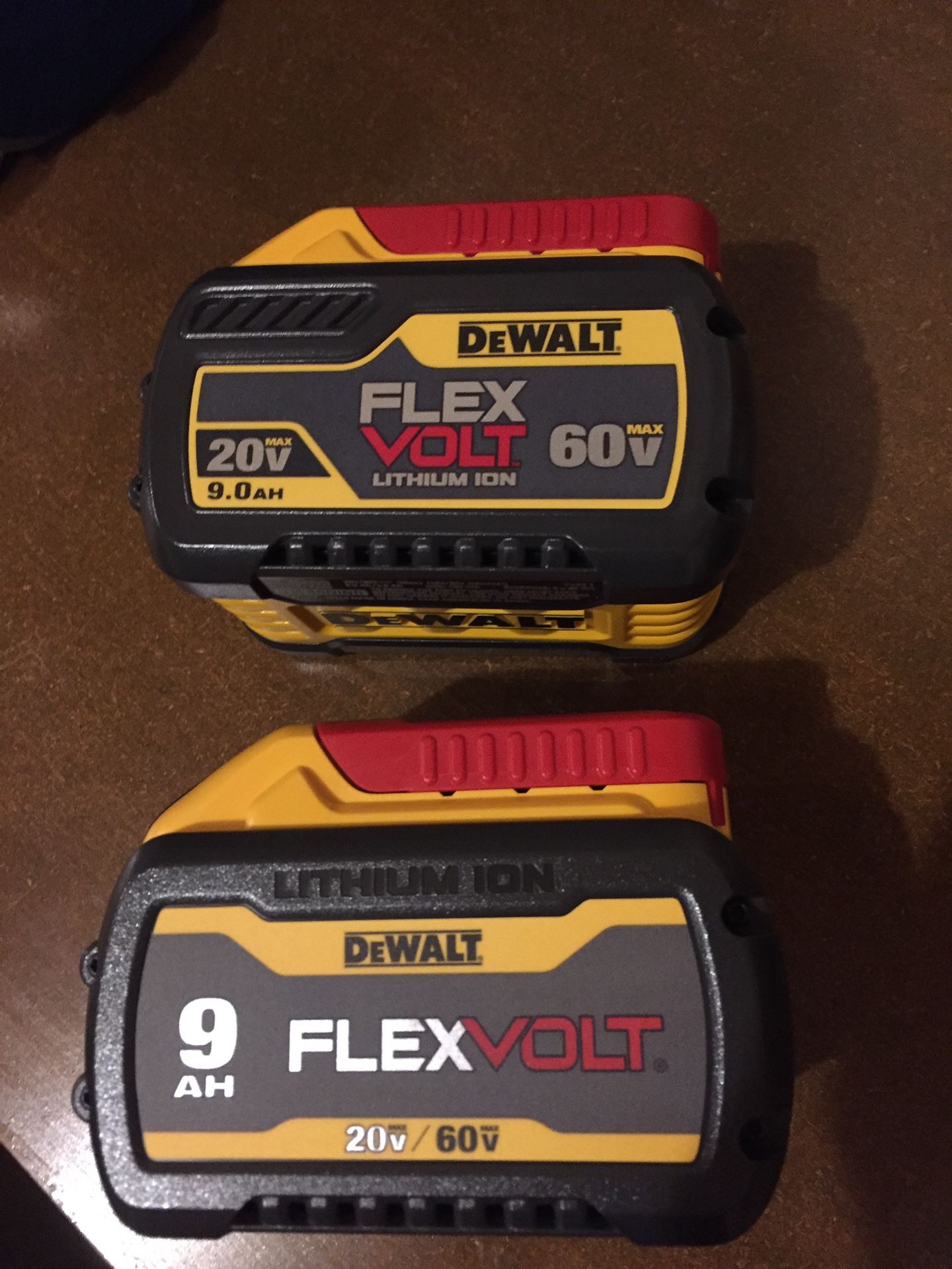 Dewalt Flexvolt 9AH Battery For Sale $150 For Each