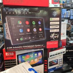 10 Inch IPS Touch Screen Double Din Car Stereo Compatible with Wireless Carplay,Wireless Android Auto,Wireless Mirrorlink - Car Radio Audio Stereo Rec