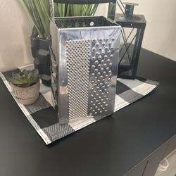 Copco 9” Stainless Steel 4 Sided Box  Cheese/ Multi-Purpose Grater W/ Black Grip