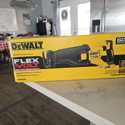 DEWALT
FLEXVOLT 60V MAX Cordless Brushless Reciprocating Saw (Tool Only
Brand New unopened box 
$160.00 firm on price 
