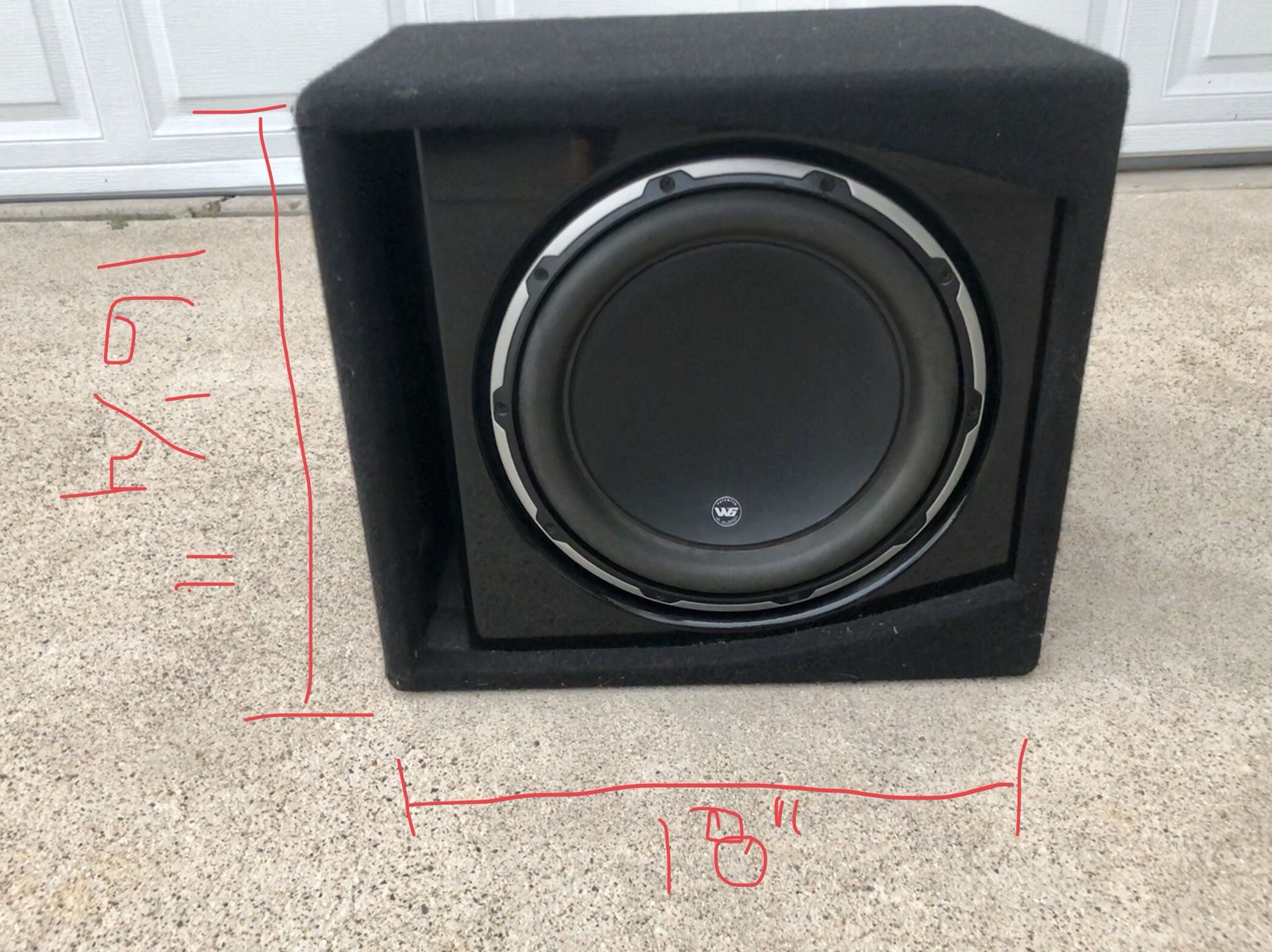 12” JL audio W6 sub
