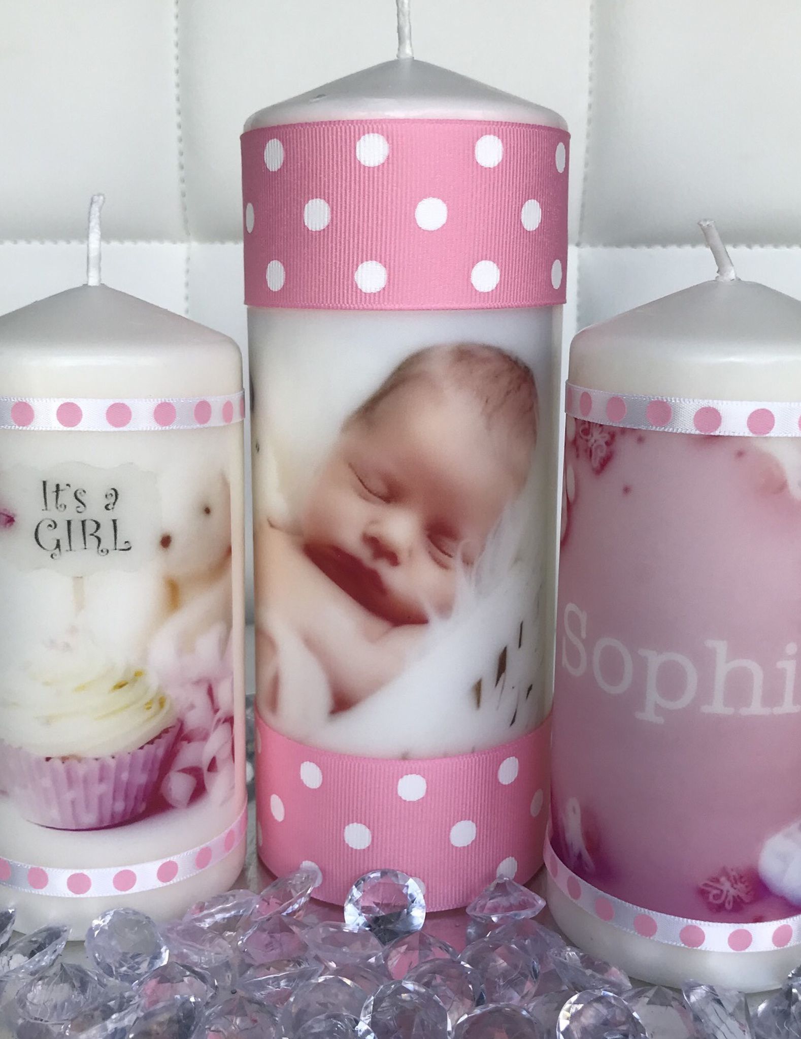 ✨ YOUR PHOTOS ON CANDLES! Homemade decoration custom unscented pillar candles set woman gift ✨